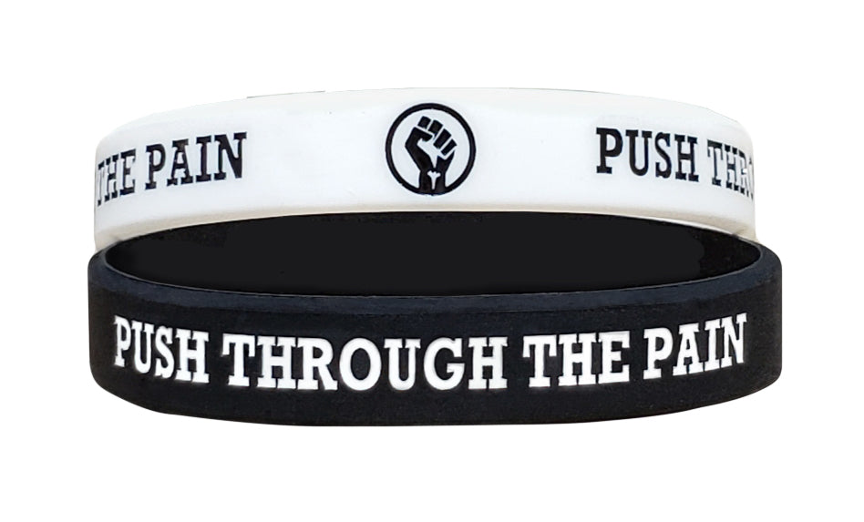 PUSH THROUGH THE PAIN - Motivational Wristbands