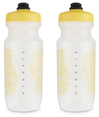 2nd Gen Big Mouth Water Bottle (21 oz) by Specialized Bikes (Clear/Yellow)