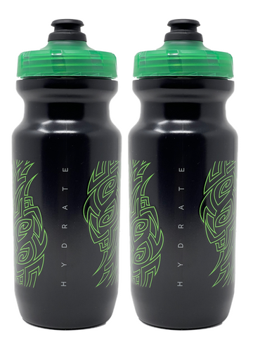2nd Gen Big Mouth Bike Water Bottle (21 oz) by Specialized Bikes (Black/Green)